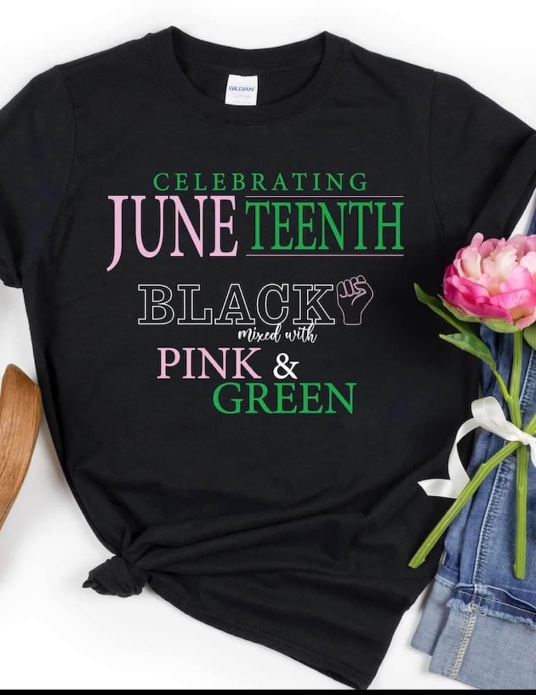 Juneteenth-Pink and Green