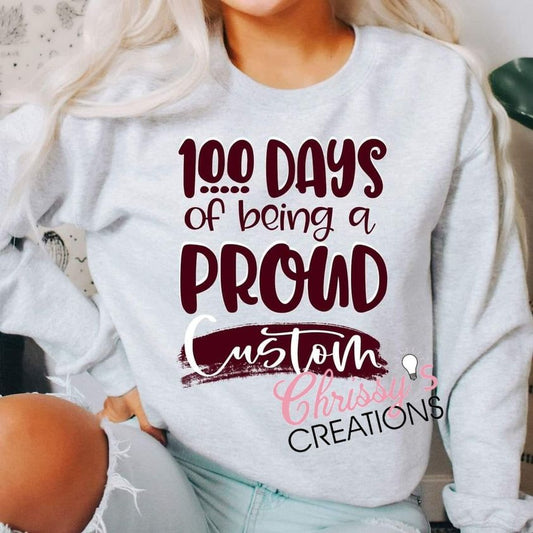 100 Days of Being A Proud (Insert mascot)