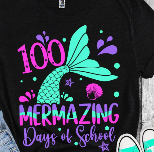 100 Mermazing Days of School Mermaid