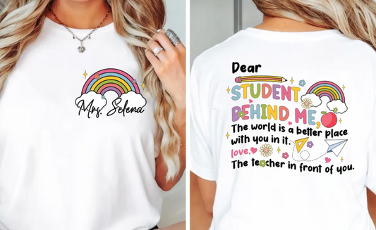 Dear Student Behind Me