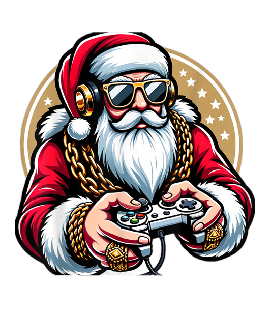 Gamer Santa Long Sleeve Tshirt