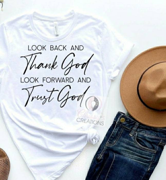 Statement Tshirt New Year Trusting God Christian Thank God Inspirational Tshirts New Start New Beginning Purpose Grace Faith Overcome Boss